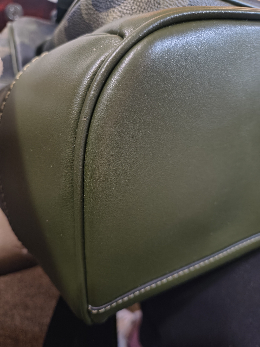 Coach Camo Leather Backpack Legacy Flap NWOT - Picture 12 of 16